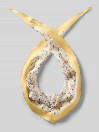 Lauren Ralph Lauren Tuch aus reiner Seide Modell FLORAL S DMD in GELB, Gr&ouml;&szlig;e 1