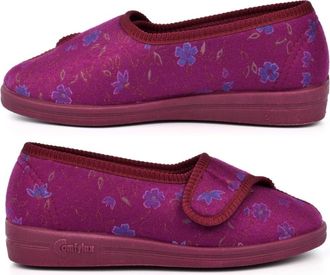 Generic Ladies Wide Slippers Womens Rubber Sole Slippers Size 9 Ladies Washable Slipper Size 5 Womens Touch Fastening Slipper Wide Washable EE Width Touch Fas