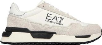 Emporio Armani Vintage Sneakers - Heren - Sneakers - Wit - 45 1/3 EU - Leer - Schoenen