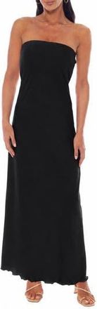 Bebe Strapless Maxi Dress in Black at Nordstrom Rack, Size X-Small