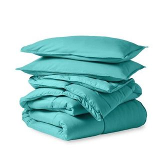 Bare Home All-Season Down Alternative Comforter Set in Turquoise at Nordstrom, Size Queen