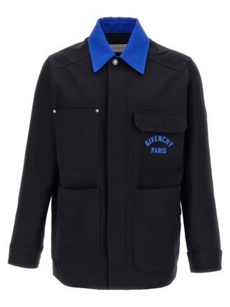 Givenchy Logo Stickerei Overshirt