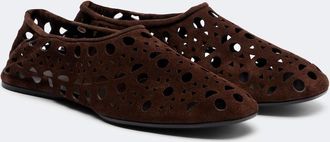 Alaia Ala&iuml;a Zapatos slip-on Vienne de ante