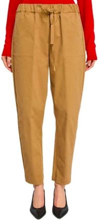 Semicouture Buddy Broeken - Dames - Slim Fit Broeken - Bruin - XL - Katoen - Broeken