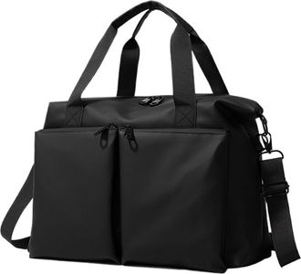 Generic Compatible For Travel Duffel Handbag Dry Wet Outdoor Business Trip Short Distance Shoulder Bag Large Fitness(Black)
