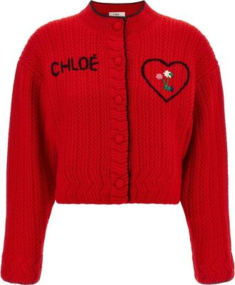Chlo&eacute; Mujer, Jerseys, Rojo, Talla: S