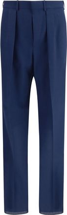 Tom Ford Navy Blue Pleated Pants