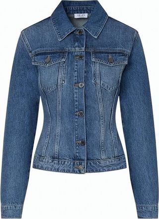 Liu Jo Authentic Denim Flap Pockets Stonewash Jacket