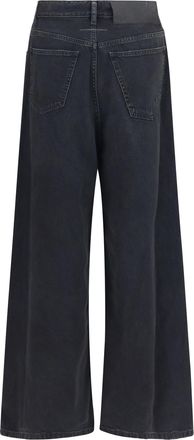 Maison Margiela Womens Straight-Leg Stretch Denim Jeans Black Cotton