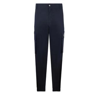 Philipp Plein Broeken, Heren, Blauw, XL, Katoen, Rechte cargobroek