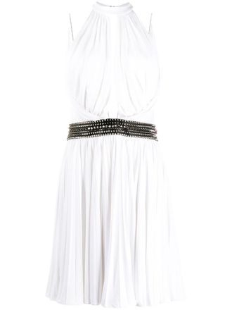 Philipp Plein Gedrapeerde mini-jurk - Wit