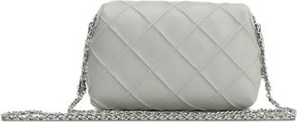 Tory Burch Borsa a tracolla in pelle trapuntata - Grigio