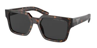 Prada PR 03ZSF Asian Fit Polarized 2AU08G Mens Sunglasses Tortoiseshell Size 55