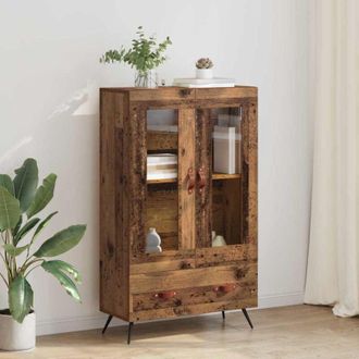 vidaXL vidaXL Credenza con cassetto Legno vecchio 69,5 x 31 x 115 cm