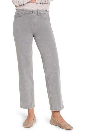 Nic+Zoe Recess Straight Leg Ankle Knit Jeans in Platinum at Nordstrom, Size 33