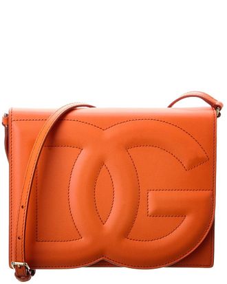 Dolce & Gabbana Logo Leather Shoulder Bag