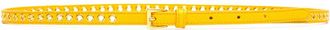Prada Yellow Eyelets Buckle Belt