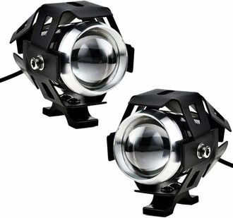 OEM 2 Faros Led Auxiliares Para Motocicleta De 125 W, Faros Antiniebla Delanteros Para Motocicleta, Foco Led De 3000 Lm U5, Resistente Al Agua, Para Motoc