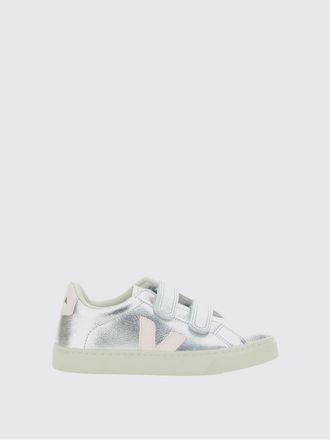 Veja Sneakers Esplar da bambino in pelle organica con chiusura a strappo