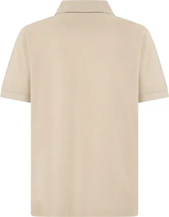 HUGO BOSS Mens Short-Sleeve Polo Shirt Beige Cotton T-shirts And Polos