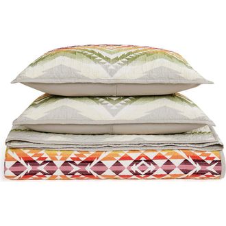 Pendleton Cascadia Coverlet & Shams Set in Gray Multi at Nordstrom, Size Twin