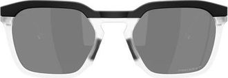 Oakley HSTN SQ 54mm Prizm Polarized Square Sunglasses in Matte Black /Prizm Black at Nordstrom
