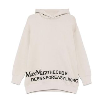 Max Mara Beige Trui met Lange Mouwen - Dames - Hoodies - Beige - XS - Hoodies & sweatvesten