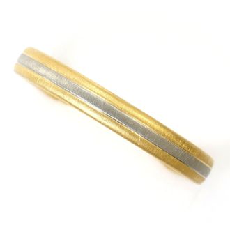 C&A White Gold Yellow Gold Yellow Gold (18K) White Gold (18K) Band Ring (Pre-Owned)