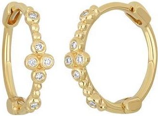 Bony Levy Monaco Diamond Hoop Earrings in 18K Yellow Gold at Nordstrom Rack