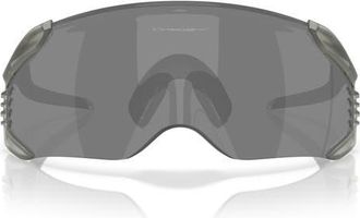 Oakley 52mm Velo Kato Prizm Rectangle Sunglasses in Matte Grey Ink/prizm Black at Nordstrom