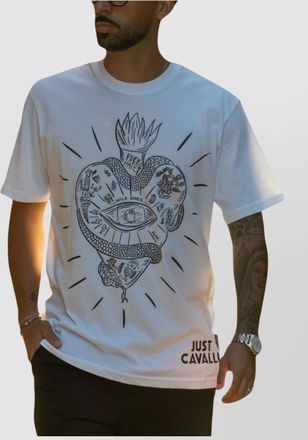 Just Cavalli graphic crew neck short sleeve t-shirt