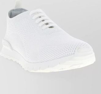 Kiton knit sneakers breathable upper pull tab sole