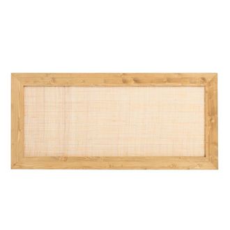 Hannun Cabecero de cama de madera de color natural para cama de 150 cm