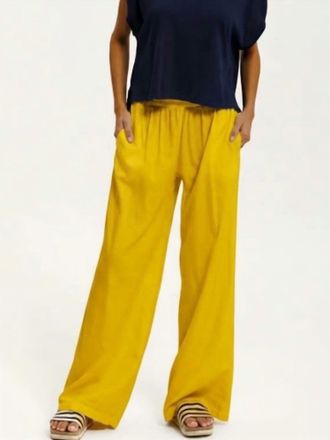 Cali Dreaming Palais Straight-Leg Pant In Chartreuse