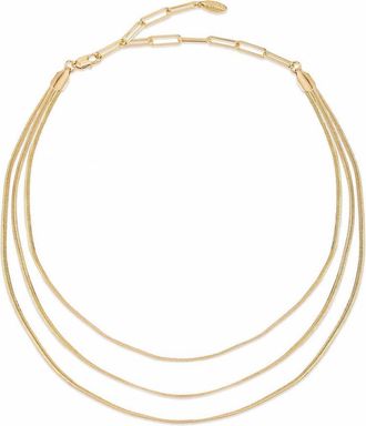 Ettika Triple Layered Flex Necklace in Gold at Nordstrom