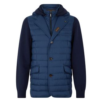 Moorer Winter Jackets, male, Blue, Size: M Massimo S3Z