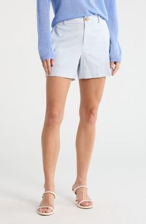 Vince Casual Linen Blend Shorts in Surf Mist at Nordstrom Rack, Size 14
