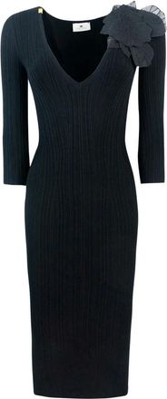 Elisabetta Franchi Mujer, Vestidos, Negro, Talla: L