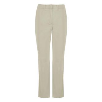 Bomboogie Slim-fit Trousers, female, Beige, Size: 2XS Cotton Blend Chino Pants