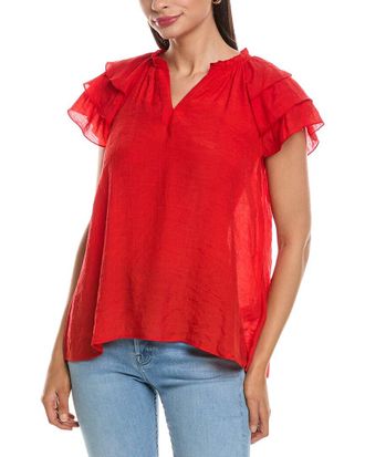 Nanette Lepore Tiered Sleeve Blouse