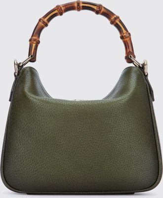 Gucci Mini borsa Diana in pelle a grana con manico in bamb&ugrave; e logo GG