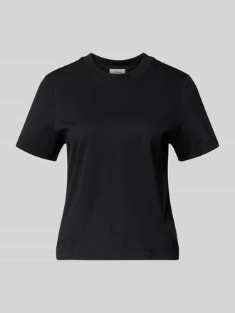 s.Oliver Red Label Boxy Fit T-Shirt aus reiner Baumwolle in Black, Gr&ouml;&szlig;e 34