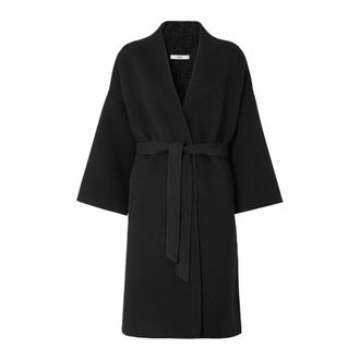 Fendi FF Zucca wollen jas - Dames - Mantels - Zwart - Maat: 2XS Wol