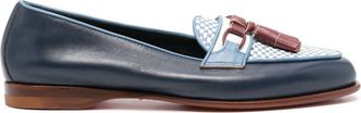 Santoni Andrea tassel-embellished loafers - women - Leather/Leather/Rubber/Calf Leather - 36 - Blue
