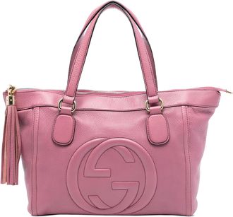 Gucci Pre-owned Womens Small Leather Soho Working Tote - Pink - One Size