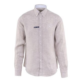 Harmont & Blaine Crn 014010883B201 - Heren - Casual Overhemden - Beige - S - Overhemden