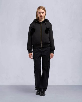 Moose Knuckles Womens Gold Series Mealy Reversible Bunny