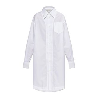 Ami Shirt Dresses, female, White, Size: 2XS De Coeur Wide Shirt Dress