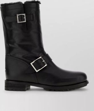 Jimmy Choo London leather biker boots