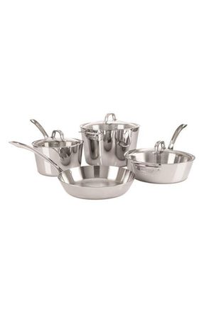 Viking Contemporary 7-Piece 3-Ply Cookware Set in Stainless Steel at Nordstrom